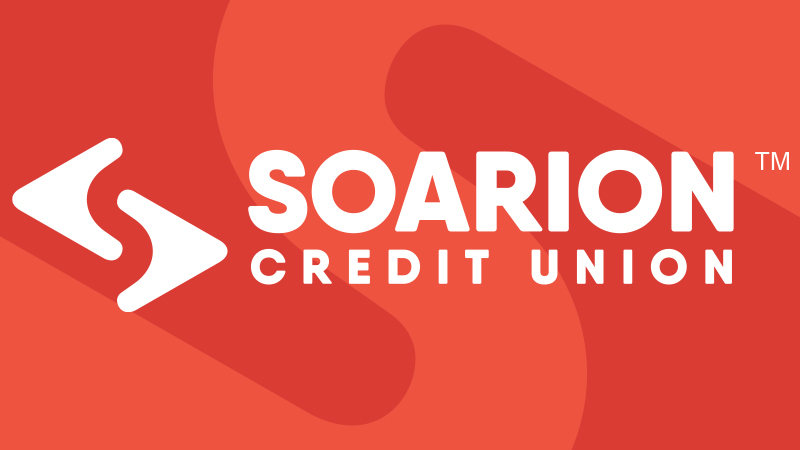 AFFCU new logo which reads "Soarion Credit Union"